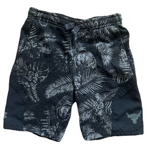 Under Armour Black and Gray Patterned Shorts Project Rock